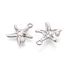 Rack Plating Alloy & Imitation Pearl Pendants ENAM-T024-04P-2