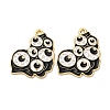 Halloween Alloy Enamel Pendants STAS-I354-01G-K-1