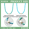 2Pcs 2 Color Rice Natural Pearl & Glass Seed Beaded Necklaces for Women NJEW-GO0001-04A-2