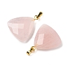Natural Rose Quartz Pendants G-L614-D04-G04-2