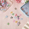 120Pcs 12 Colors Resin Flower Cabochons MRMJ-CA0001-55-5