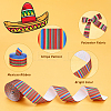 5 Rolls 5 Styles Glitter Vinyl Heat Transfer Film OCOR-GA0001-08-4