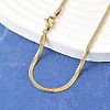 Ion Plating(IP) 304 Stainless Steel Snake Chains Necklaces LS-NJEW-O058-25G-1