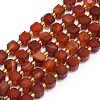 Natural Red Agate Beads Strand G-I376-D35-01-1