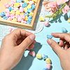 90Pcs 3 Colors UV Plating Opaque Rainbow Iridescent Acrylic Beads PACR-CJ0001-32-4