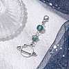 Alloy Planet Pendant Decorations HJEW-JM02679-2