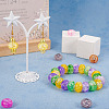 90Pcs 9 Colors Transparent Crackle Acrylic Beads MACR-TA0001-28-6