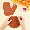 3Pcs 3 Style PU Leather Flat Round Bag Bottom FIND-WR0004-43B-5