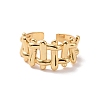 Brass Braided Design Open Cuff Ring for Women RJEW-P034-04G-2