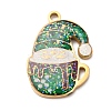 Christmas 304 Stainless Steel Enamel Pendants LS-STAS-B112-02G-08-1