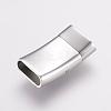 Tarnish Resistant 304 Stainless Steel Bayonet Clasps STAS-F122-35P-2