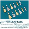 12Pcs 6 Style 304 Stainless Steel Pendants & Cabochons for Enamel STAS-UN0036-84-4