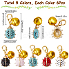 6 Sets Ladybird Alloy Enamel Pendants Decoraiton HJEW-SC0001-48-2