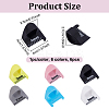 6Pcs 6 Colors Plastic Patchwork Tools TOOL-UN0001-66-3