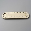 Oval PU Leather Knitting Crochet Bags Nail Bottom Shaper Pad DIY-WH0349-98A-1