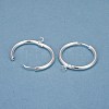201 Stainless Steel Huggie Hoop Earring Findings STAS-P283-01L-S-1