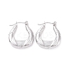 Non-Tarnish 304 Stainless Steel Hoop Earrings for Women LS-EJEW-F287-10P-1