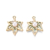 Alloy with ABS Imitation Pearl & Crystal Rhinestone & Acrylic Pendants PALLOY-Q466-04G-03-1