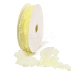 20 Yards Polyester Pleated Elastic Lace Trim SRIB-M015-01I-1