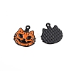 Halloween Theme Alloy Enamel Pendants HAWE-PW0001-081C-1