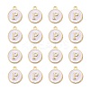 Golden Plated Alloy Charms LS-ENAM-S118-01P-2