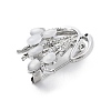 Swan Alloy Brooch JEWB-C037-33A-P-2