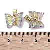 Real 18K Gold Plated Rack Plating Brass Micro Pave Cubic Zirconia Pendants KK-R161-06G-06-3