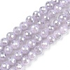 Electroplate Glass Beads Strands EGLA-B013-01A-PL01-1