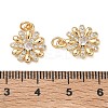 SHEGRACE Brass Clear Cubic Zirconia Charms XGRQ4G046-537G-3
