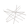 304 Stainless Steel Flat Head Pins X-STAS-Z089-03P-15-2