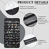 2Pcs 2 Styles Rectangle Foldable Non-woven Fabric Jewelry Roll AJEW-FG0003-97-4