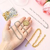 8Pcs Aluminum Curb Chains Pendant Decorations HJEW-CJ00081-4