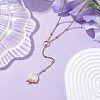 ABS Plastic Imitation Pearl Nuggets Pendant Necklaces NJEW-JN04952-2