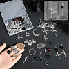 DIY Halloween Brass & Alloy Sword Cross Dangle Earring Making Kits DIY-SC0026-58-3