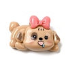 Opaque Resin Puppy Cabochons CRES-A056-01E-1