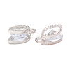 Alloy Clear Cubic Zirconia Charms ZIRC-A022-02P-2