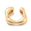 Real 14K Gold Plated Brass Cuff Earrings X-EJEW-M232-02C-G-2