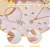 16Pcs 4 Style Brass Micro Pave Cubic Zirconia Tube Bails KK-FH0007-20-4