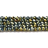 Electroplate Glass Beads Strands GLAA-H021-01A-FP05-2