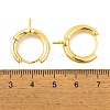 Brass Hoop Earrings Findings KK-K367-14G-3