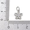 Brass Micro Pave Cubic Zirconia Pendants KK-A269-03A-P01-3