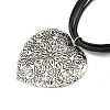 Alloy Pendant Necklaces LS-NJEW-K261-09C-SA-2