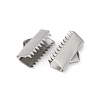 304 Stainless Steel Ribbon Crimp Ends STAS-E471-05L-P-2
