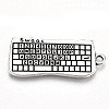Tibetan Style Alloy Pendants TIBE-S323-042AS-RS-2