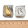 304 Stainless Steel Two-tone Stud Earrings for Women EJEW-R023-01GP-02-5