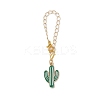 3Pcs 3 Styles Cactus Alloy Enamel Cup Charms HJEW-JM02163-6