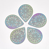 Ion Plating(IP) 304 Stainless Steel Filigree Big Pendants X-STAS-S108-32-1