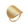 Oval 304 Stainless Steel Cuff Rings for Women LS-RJEW-G339-01G-2