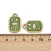 304 Stainless Steel Rhinestone Pendants STAS-P415-14G-3