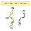 20Pcs 2 Colors Alloy Bar Connector Charmss FIND-YW0004-34-2